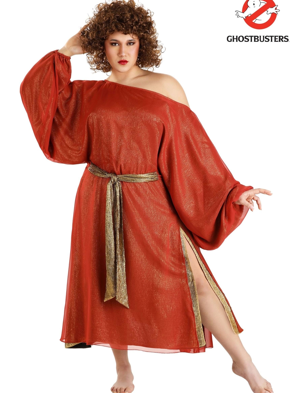 Ghostbusters Dana Barrett Zuul Gatekeeper Shimmer Dress Halloween Costume Large